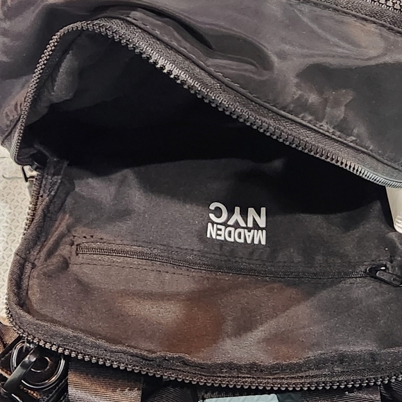 Madden NYC Women's Multi Pocket Convertible Backpack With Pouch Black - Picture 6 of 11